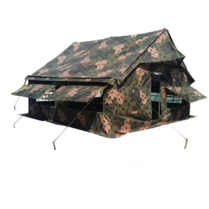2003型班用帐篷 便携撑杆式防风挡雨大型野战帐篷 4.6-4.6-3.1m